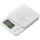 味付けの目安がわかるスケール 3kg/0.1g 計量 キッチン ホワイト ドリテック KS-834WT