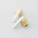【代引不可】ワイヤレスイヤホン Bluetooth 5.3 低遅延 タッチセンサー 超軽量 【 iPhone Android スマホ タブレット パソコン 各種対応 】 AAC対応 マカロンイエロー エレコム LBT-TWS17CSYL