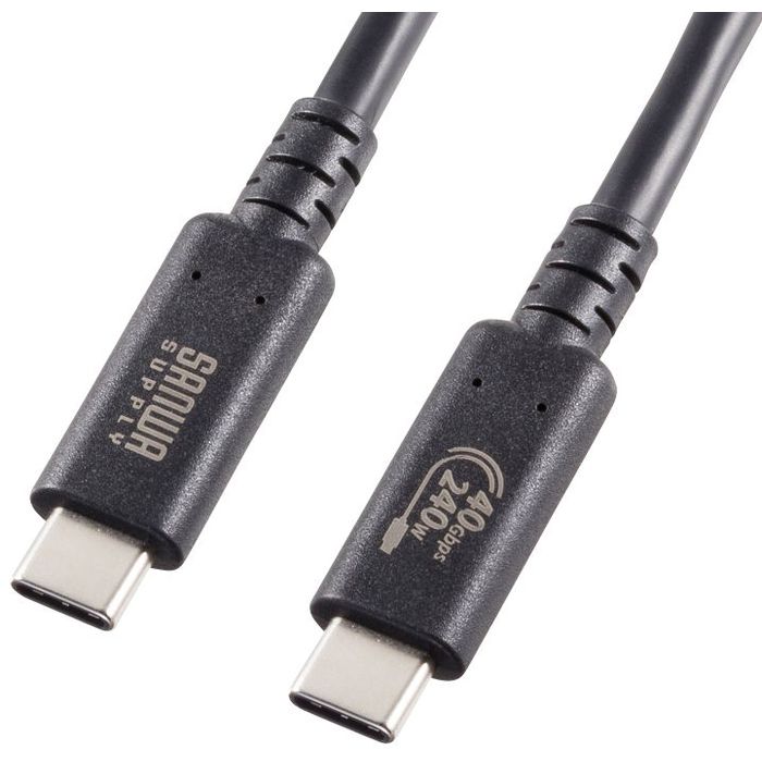 ������Բġ�USB40Gbps(USB4 Gen3)Type-C �����֥� ����掠�ץ饤 KU-40GCCPE10