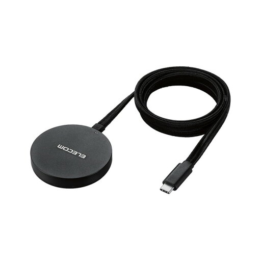 【代引不可】ワイヤレス充電器 Qi 認証 Qi2 マグネット式 メッシュケーブル 1m iPhone 各種対応 ブラック エレコム W-MA05BK 【代引不可】ワイヤレス充電器 Qi 認証 Qi2 マグネット式 メッシュケーブル 1m iPhone 各種対応 ブラック エレコム W-MA05BK