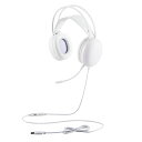 【代引不可】ゲーミングヘッドセット 有線 USB A接続 RGB LED搭載 両耳オーバーヘッド 【 Windows PC Chromebook PS5 PS4 Nintendo Switch 他対応】 ホワイト エレコム HS-G09SUWH