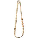 NEWT ショルダーストラップ 花編み ピンク×ピスタチオ スマホ アクセサリー サンクレスト iSB-ST57
