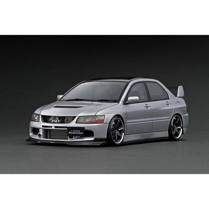 【沖縄・離島配送不可】1/18 Mitsubishi 三菱 Lancer Evolution ランサーエボリューション IX (CT9A) Silver ティーケー・カンパニー IG2376