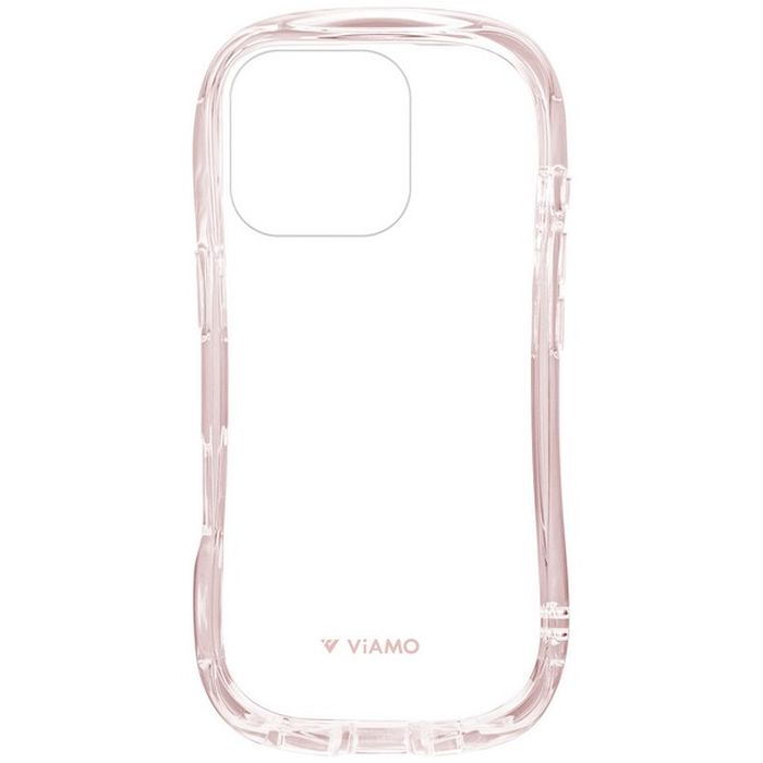 iPhone 16 Pro 耐傷・耐衝撃ハイブリッドケース 「ViAMO crystal」 ピンク LEPLUS NEXT LN-IP24VMCRPK 2