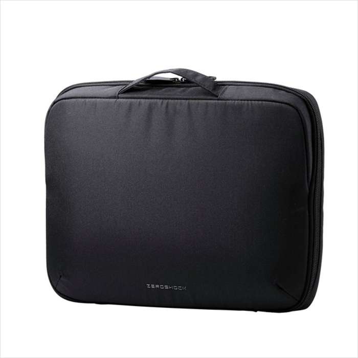 【代引不可】パソコンケース 13.3インチ ハンドル付 PCバッグ 衝撃吸収 【 ~13.3インチ MacBook Chromebook Lenovo など 収納可 】 撥水加工 ZEROSHOCK ブラック エレコム ZSB-IBPRP13BK