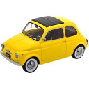 【沖縄・離島配送不可】KK Scale 1/12 Fiat 500F 1968 yellow フリースタイル KKDC120034