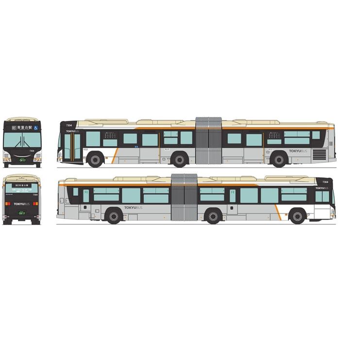 ザ・バスコレクション 東急バスタンデムライナー7304号車 トミーテック 4543736334149