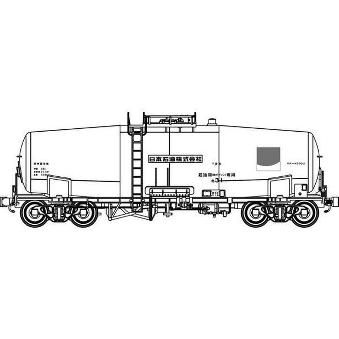 【沖縄・離島配送不可】HOゲージ タキ45000 根岸駅常備+日石サンライズマーク印刷済 台車TR41D 2両セット (番号インレタ付属) ドーファン TW-t45000c