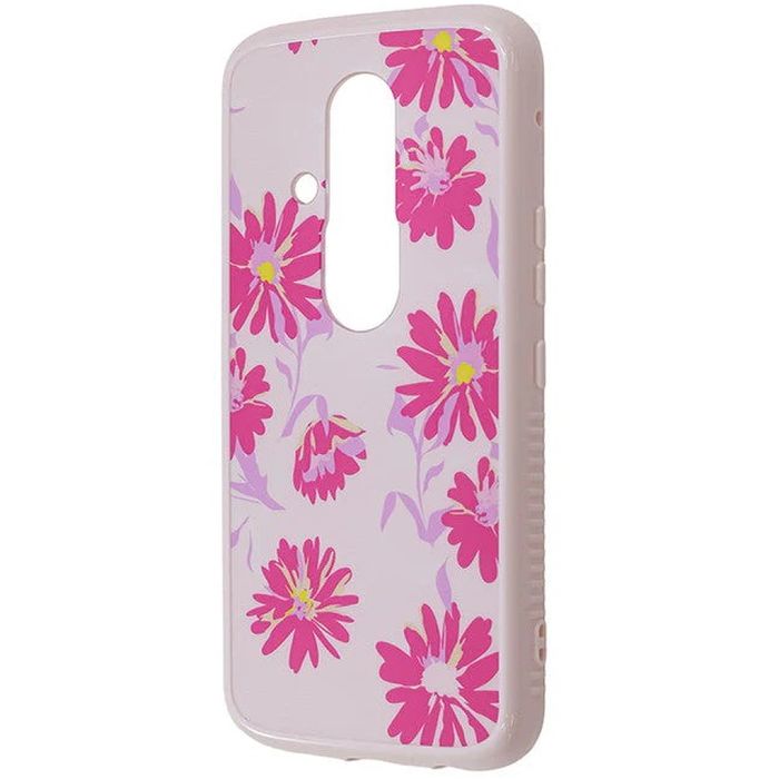 乐天商城 - らくスマF-53E LS花柄衝撃吸収バンパーHBケース/花柄_ブルー レイ・アウト RT-FRS24IMD1/FA