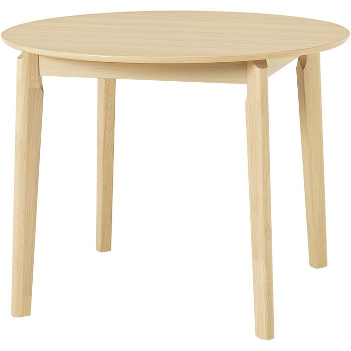 【北海道・沖縄・離島配送不可】【代引不可】ダイニング3点セット ナチュラル/ベージュ テーブル:(約)幅90×奥行90、チェア:(約)幅45×奥行51×高さ75.5 HAGIHARA VDT-7308R90NABE-3S [2]