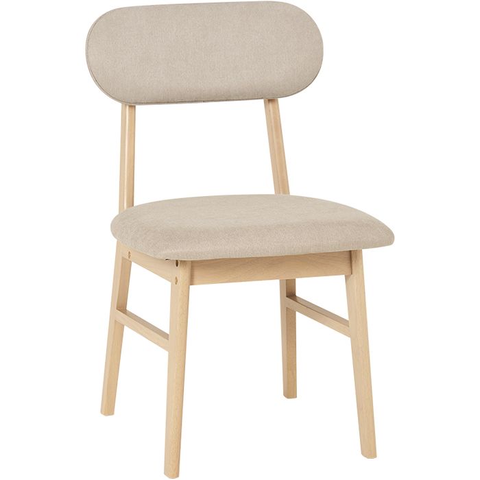 【北海道・沖縄・離島配送不可】【代引不可】ダイニング3点セット ナチュラル/ベージュ テーブル:(約)幅90×奥行90、チェア:(約)幅45×奥行51×高さ75.5 HAGIHARA VDT-7308R90NABE-3S [3]