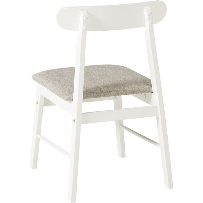 【北海道・沖縄・離島配送不可】【代引不可】ダイニング5点セット ホワイト/グレー テーブル:(約)幅110×奥行70×高さ72cm、チェア:(約)幅45×奥行49.5×高さ72.5 HAGIHARA SH-8618W-8645LGY-5S [3]