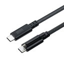 USB 20Gbps Type-Cケーブル(シングルスクリューロック・240W・1m) サンワサプライ KU-20GCCPESSL10(2)