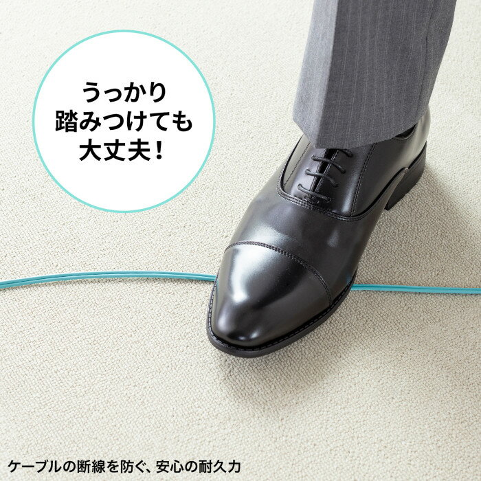 【代引不可】補強メガネ型光ファイバケーブル（マルチOM3、LC×2-LC×2、3m） サンワサプライ HKB-HOM3LCLC-03
