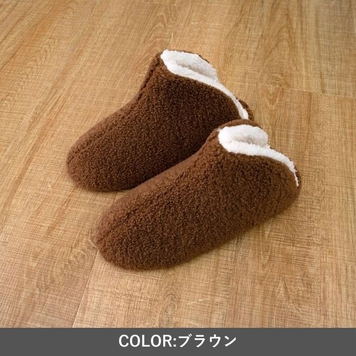 【代引不可】ルームシューズ オベリア L ブラウン IKEHIKO 1260350060402