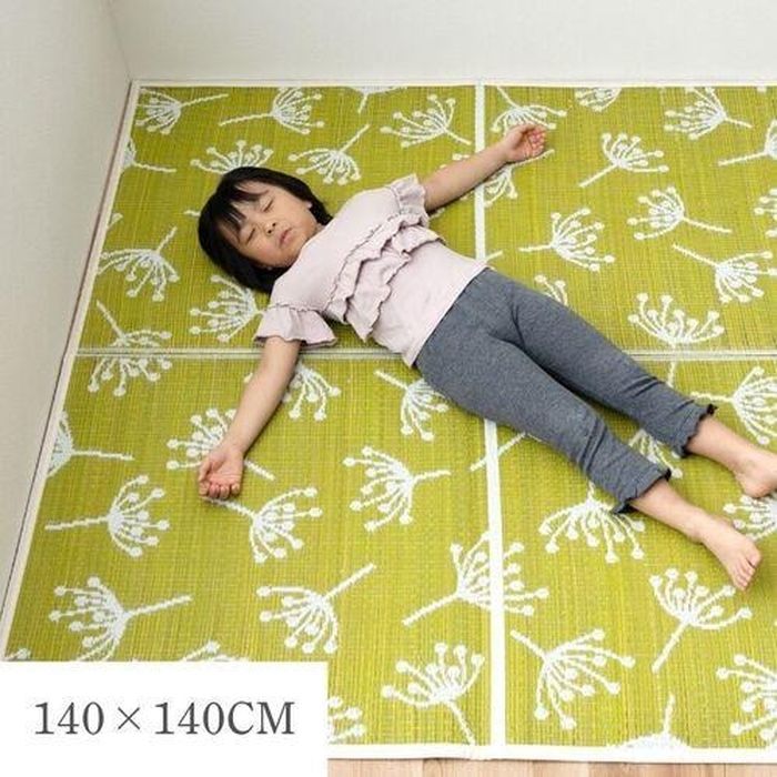 Rakuten - 【代引不可】カーペット 小さめラグ キッズルーム 140×140cm ブルー IKEHIKO 1071971046711
