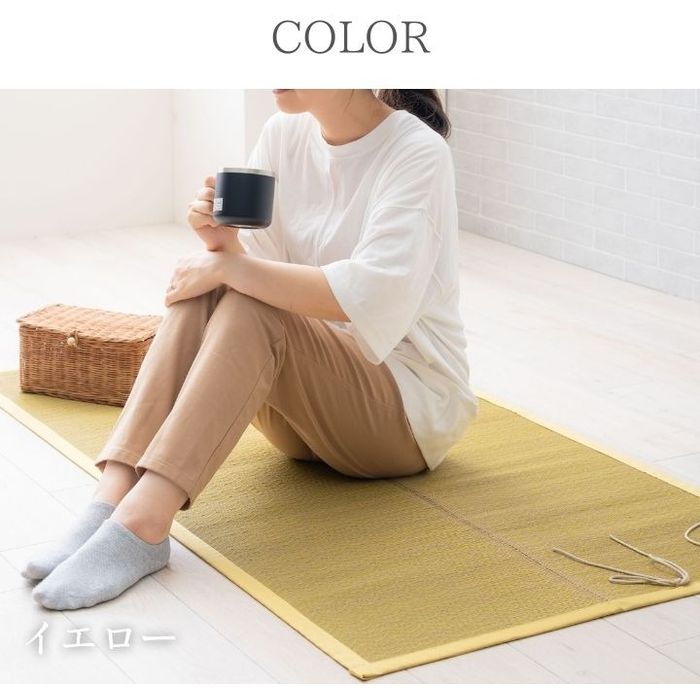 【代引不可】カーペット アウトドア用 シート コンパクト 70×150cm イエロー IKEHI...