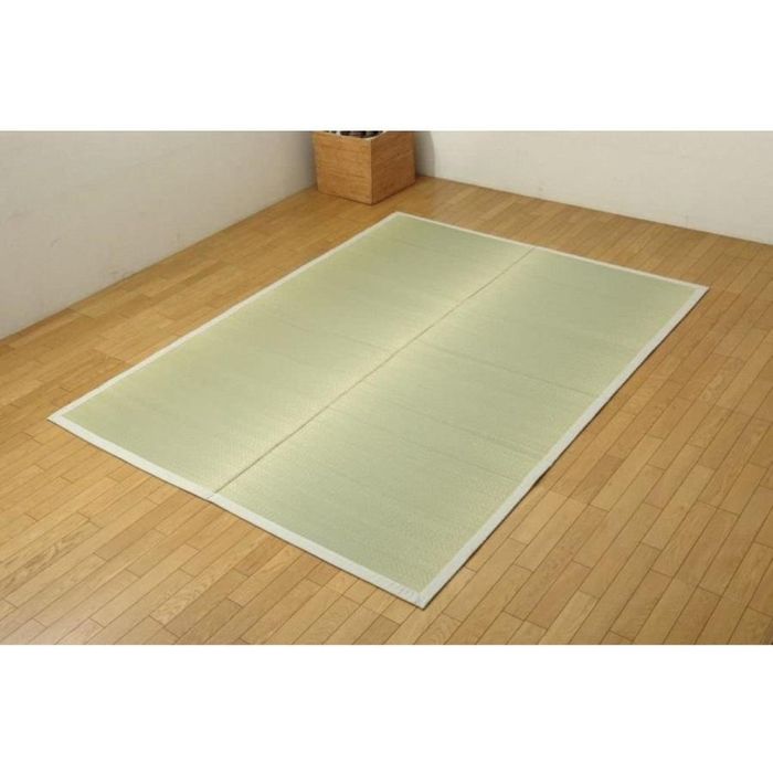 【沖縄・離島配送不可】【代引不可】純国産 い草ラグカーペット 『F)MUKU』 約140×200cm（） 麻 IKEHIKO 1051190332303