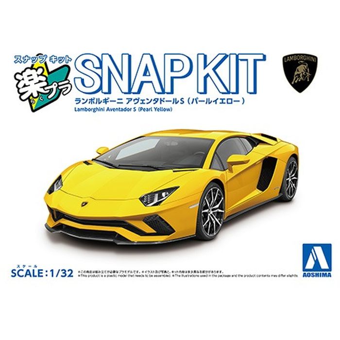 SEARCH WORD：楽プラ 塗装不要 接着剤不要 簡単 模型 アヴェンタ スーパーカー フラッグシップカー アオシマ AOSHIMA 青島 模型 プラモデル 玩具 おもちゃ コレクション ホビー 趣味 工作 組立 組み立て商品概要：ランボルギーニのフラッグシップカー2011年にランボルギーニ社の新たなフラッグシップモデルとしてアヴェンタドールが発表されました。セミモノコックはカーボンファイバーで構築され、前後はマルチチューブラーフレームの新型シャシーを採用、搭載されるエンジンはV12エンジンで最高出力が700馬力を発揮するなど、フラッグシップモデルとして申し分ないパッケージでデビューしました。2016年にはエクステリアを改良、4輪操舵システム・磁気レオロジー・サスペンション等が採用され、出力も740馬力に引き上げられた新世代モデル「アヴェンタドール S」にモデルチェンジしました。多面で構成された前衛的なデザインは、まさにスーパースポーツの名にふさわしいスタイリングで世界中のファンを魅了し続けています。商品仕様：■メーカー：アオシマ■JANコード：4905083068151■商品名：楽プラ スナップキット No.07-PY ランボルギーニ アヴェンタドールS (パールイエロー) 1/32■型番：6815■商品情報：シリーズ:No.07-PY・サイズ:1/32・カテゴリー:ランボルギーニ プラモデル 車・ブランド:アオシマ・■商品詳細：・環境問題などから2022年に惜しまれつつも生産を終了したアヴェンタドール・憧れのスーパーカーをあなたの掌に・パーツ点数33点のお手軽モデル■ご注意：※プラモデル製品は組み立てが必要です。工具等はお客様でご用意下さい。※製品の仕様や価格は予告なく変更する場合があります。※掲載している画像は、実際の製品と一部異なる場合があります。※製品のパッケージ（外箱やスリーブ等）は本体を保護する目的となり、運搬におけるダメージについては不良交換の対象外となります。※新製品は発売日が変動する場合があります。※商品概要、仕様、サービス内容及び企業情報などは商品発表時点のものです。※最新の情報に関しましては、メーカーサイトをご覧ください。※発売前予約商品についてはメーカーの商品製造数により納期が遅れる場合やご注文キャンセルをお願いする場合がございます。