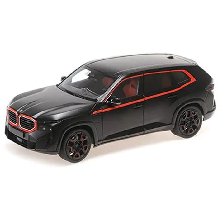【沖縄・離島配送不可】ミニチャンプス 1/18 BMW XM 2023 カーボンブラックメタリック/レッドラベル 京..