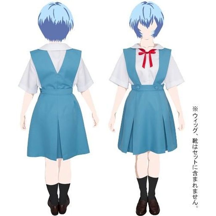 【沖縄・離島配送不可】エヴァンゲリオン 第3新東京市立第壱中学校女子制服 リニューアルVer. EVANGELION 綾波レイ アスカラングレー 制服 衣装 コスチューム キャラクター 仮装 変装【Lサイズ】 Trantrip 0139-0059L