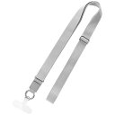 スマートフォン(汎用) ショルダーストラップ 「SHOULTY MULTI STRAP」太平紐タイプ グレー LEPLUS NEXT LN-SS04GY(2)
