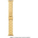 Apple Watch 42(Series 1,2,3)/44/45/46/49mm バンド 「CORVIN」 ベーシックメタルバンド ゴールド LEPLUS NEXT LN-AW49B12GD