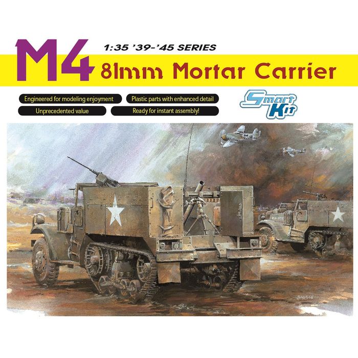 1/35 WW.II アメリカ軍 M4 81mm 自走迫撃砲 金属砲身/3Dプリント ヘッドライトガード＆ホーンガード 付属 プラッツ DR6361SP