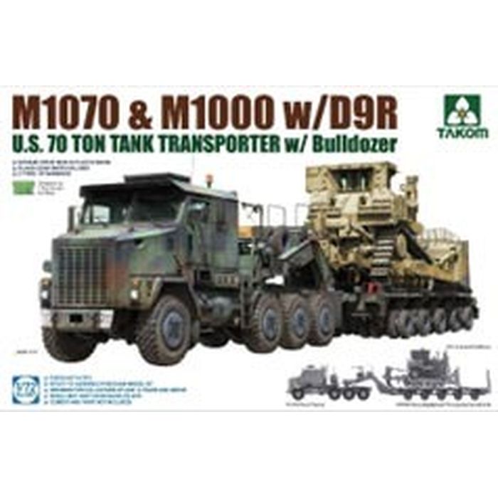 【沖縄・離島配送不可】1/72 M1070 & M1000 70トン 戦車運搬車w/D9R ブルドーザー ビーバーコーポレーション TKO5002