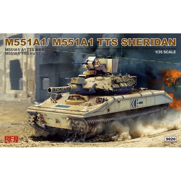 SEARCH WORD：ビーバーコーポレーション RFM5020 ライフィールド 1/35 M551A1/TTS シェリダン プラモデル 模型 玩具 ホビー おもちゃ コレクション 趣味商品概要：M551 シェリダンはアメリカ陸軍で使用された水陸両用の空挺戦車で、M551A1は1967年～1970年にかけてレーザー測遠機の新設や弾道コンピュータおよび環境センサーの装備、NBC防護装置の強化を行った改良型です。それにより重量は16tに増加しています。M551A1 TTS（Tank Thermal Sight：戦車用熱線映像サイト）はM60A3主力戦車の改修型（M60A3 TTS）と同じAN/VSG-2B熱線映像装置を装備したタイプで、最終的にすべてのM551A1にTTS改修が施されました。このキットはM551A1かM551A1 TTSのどちらかを選択して再現することができる「2 in 1」仕様です。商品仕様：■メーカー：ビーバーコーポレーション■JANコード：4897062620255■商品名：RFM5020 ライフィールド 1/35 M551A1/TTS シェリダン■型番：RFM5020■特長：●履帯は組み立てやすい「リンク＆レングス」式●クリアパーツとエッチング、デカールが付属■ご注意：※製品の仕様や価格は予告なく変更する場合があります。※掲載している画像は、実際の製品と一部異なる場合があります。※製品のパッケージ（外箱やスリーブ等）は本体を保護する目的となり、運搬におけるダメージについては不良交換の対象外となります。※新製品は発売日が変動する場合があります。※商品概要、仕様、サービス内容及び企業情報などは商品発表時点のものです。※最新の情報に関しましては、メーカーサイトをご覧ください。※発売前予約商品についてはメーカーの商品製造数により納期が遅れる場合やご注文キャンセルをお願いする場合がございます。