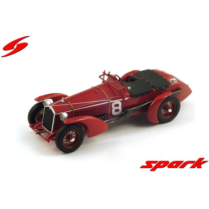 1/18 Alfa Romeo 8C No.8 Winner Le Mans 1932 R. Sommer - L. Chinetti (Reproduction) Spark Japan 18LM32