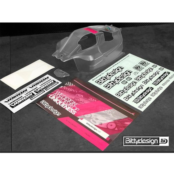 VISION クリアー1/8バギーボディ MugenMBX プレカット ナイトロ ゼロトライブ VIS-MUGX8