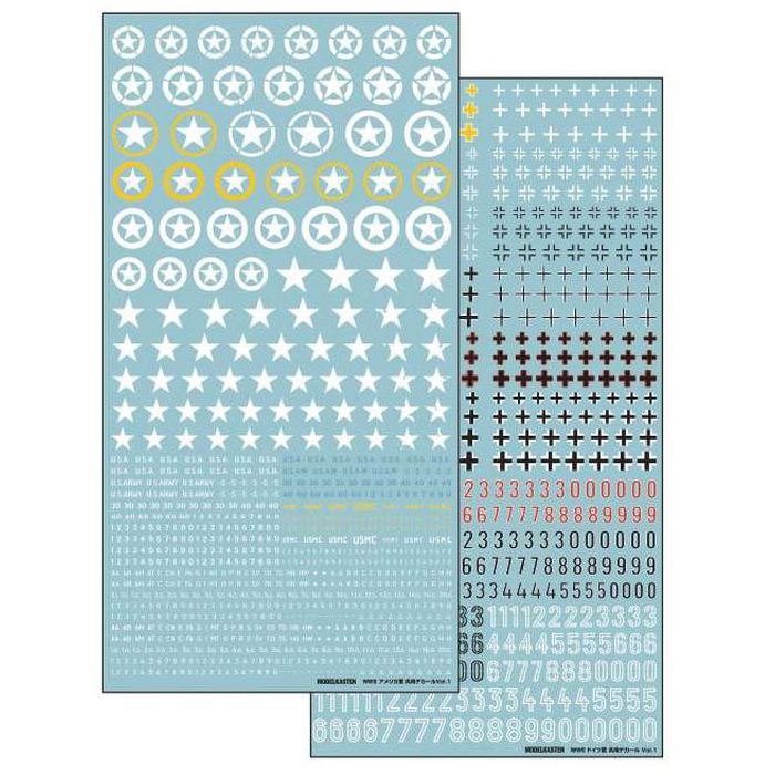 WWII アメリカ軍 汎用デカールVol.1 プラモデル 模型 ホビー アートボックス DC-23