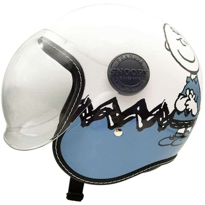 【北海道・沖縄・離島配送不可】【代引不可】SNOOPY ジェットシールドヘルメット ブルー アークス SNJ-111