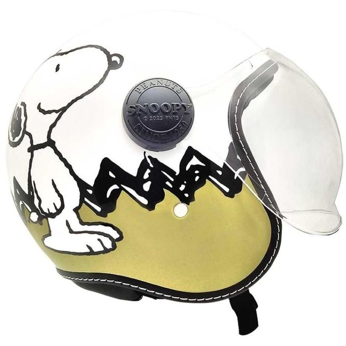 【北海道・沖縄・離島配送不可】【代引不可】SNOOPY ジェットシールドヘルメット ベージュ アークス SN..