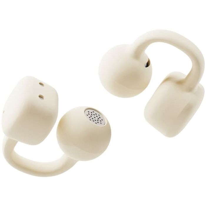 イヤーカフ型 ワイヤレスイヤホン [ベージュ] PGA PG-BTE21CF2BE