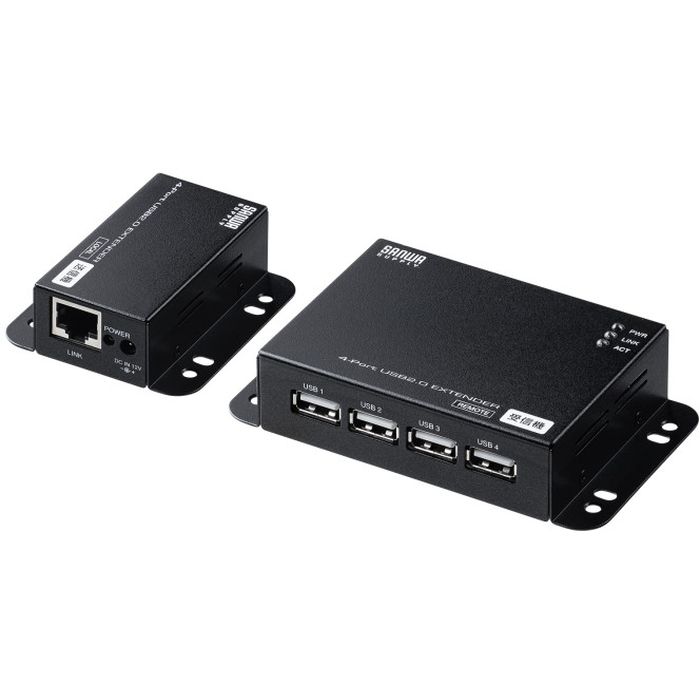 【沖縄・離島配送不可】【代引不可】USB2.0エクステンダー（50m延長、4ポート） サンワサプライ USB-EXSET6