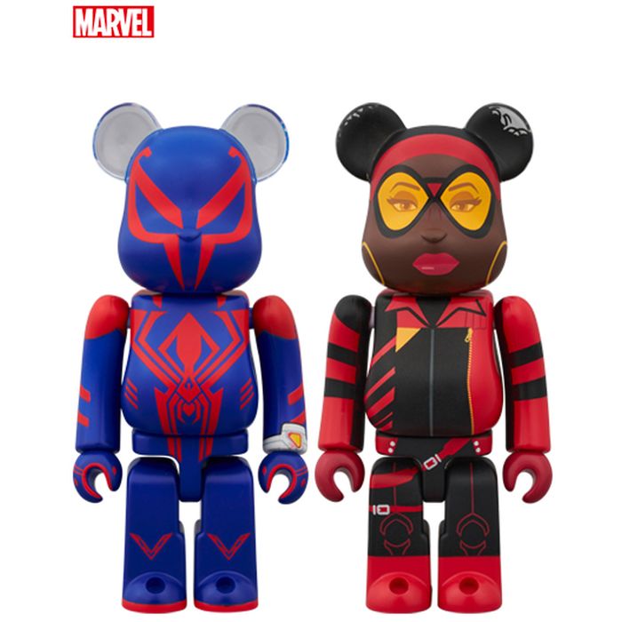 BE@RBRICK SPIDER-MAN 2099 & SPIDER-WOMAN 2PCS SET ハセガワ 4530956618074