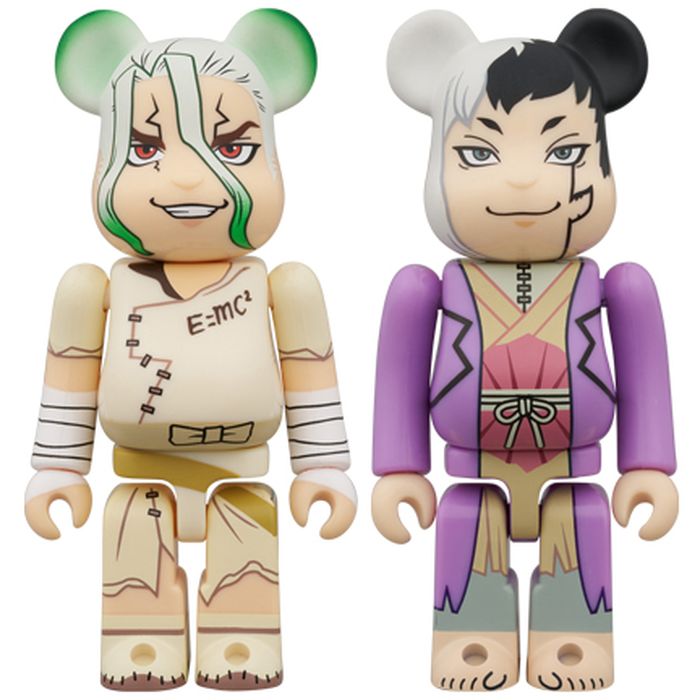 BE@RBRICK 石神千空 & あさぎりゲン 2PCS SET ビーバーコーポレーション 4530956618920