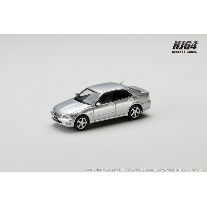 HJ64 1/64 トヨタ ALTEZZA RS200 (E10) 1998 シルバーメタリック ホビージャパン HJ641080AS