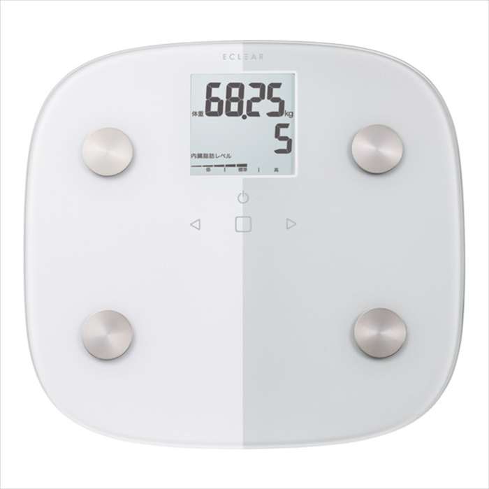 【代引不可】エクリア体組成計/FS010シリーズ/ホワイト エレコム HCS-FS010WH