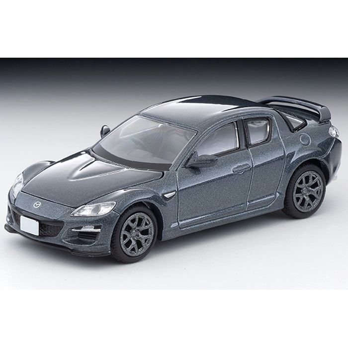 SEARCH WORD：トミーテック 模型 ホビー おもちゃ 趣味 コレクション LV-N314d マツダ RX-8 TypeRS（グレー）2011年式 336013商品概要：トミーテック｜LV-N314d マツダ RX-8 TypeRS（グレー）2011年式。商品仕様：■メーカー：トミーテック■JANコード：4543736336013■商品名：LV-N314d マツダ RX-8 TypeRS（グレー）2011年式■型番：336013■商品について：●RX-8 後期型に新展開●ボンネットが開閉、エンジンルーム再現●エンジンカバーも別パーツ化RX-7の生産終了で一時的に途絶えていたロータリーエンジンの歴史は、2003年に登場したRX-8から再開。4ドア、4人乗りながらマツダが考えるスポーツカー像を体現するためには、コンパクトなロータリーエンジンは欠かせないものでした。マツダの歴代スポーツカーのイメージを残しつつ21世紀にふさわしい進化を遂げたRX-8は、2008年に内外装を大きく変更したのち2012年まで生産され、現時点で最後のロータリー・スポーツカーとして知られています。TLV-NEOでは、2024年8月にRX-8の後期型を新金型で製品化いたしました。ボンネットを開閉可能とし、さらにエンジンカバーを脱着式とすることで、エンジンルーム内を見ることができます。今回は、当時のトップグレードだったType RSのグレーメタリックを展開。ホイールの色やヘッドライト内部の塗装など、グレード間の違いもお楽しみください。■仕様：商品仕様:1/64スケール:ダイキャスト製ミニカー(塗装組立済)著作権表記:(C) TOMYTECスケール:1/64備考※写真はイメージです。実際の商品とは異なる場合があります。※諸般の事情により、数量調整および発売月・仕様等の変更または発売を取りやめる場合がございますので、予めご了承いただきますようお願いいたします。■ご注意：※製品の仕様や価格は予告なく変更する場合があります。※掲載している画像は、実際の製品と一部異なる場合があります。※製品のパッケージ（外箱やスリーブ等）は本体を保護する目的となり、運搬におけるダメージについては不良交換の対象外となります。※予約商品は発売日が変動する場合があります。※商品概要、仕様、サービス内容及び企業情報などは商品発表時点のものです。※最新の情報に関しましては、メーカーサイトをご覧ください。※発売前予約商品についてはメーカーの商品製造数により納期が遅れる場合やご注文キャンセルをお願いする場合がございます。