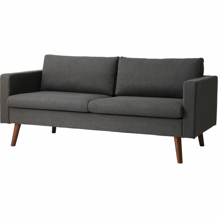 【北海道・沖縄・離島配送不可】【代引不可】ソファ (本体) チャコールグレー 完成品 [サイズ：W167×D8..