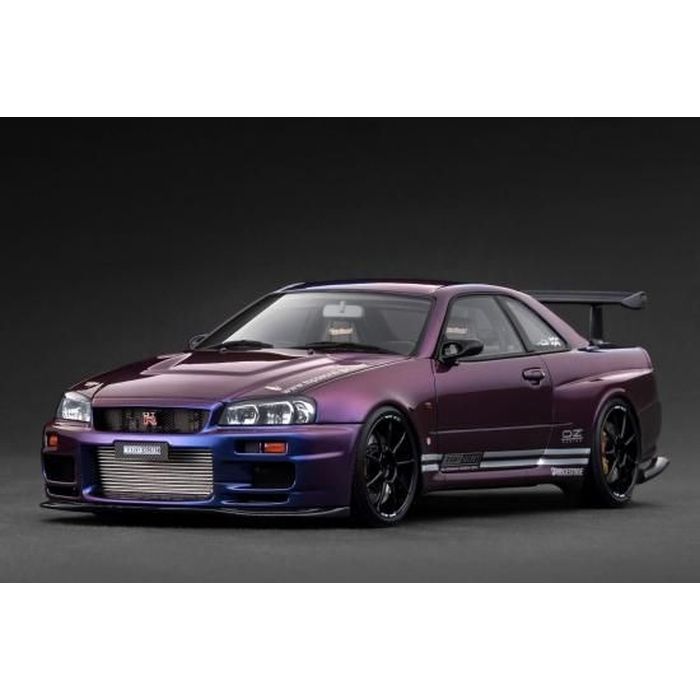 【沖縄・離島配送不可】1/18 TOP SECRET 34GT-R (BNR34) Purple Metallic ティーケー・カンパニー IG3850