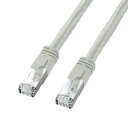 【代引不可】サンワサプライ PoE CAT6LANケーブル(20m・ライトグレー) KB-T6POE-20(2)