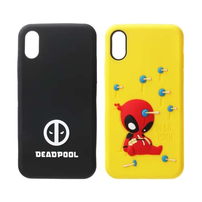 iPhone X iPhone Xs 用 ケース カバー ソフト マーベル MARVEL シリコンケース DEADPOOL デッドプール 2カラー（ブラック・イエロー） PGA PG-DCS42*DEP