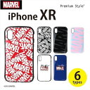 iPhone XR 6.1 インチ アイフォン テンアール 用 ケース カバー ハード 耐衝撃 ハイブリッド タフケース マーベル MARVEL 6デザイン(ロゴ:レッド・ブラック・ブラック&グレー・ピンク&ブルー/スパイダーマン:ホワイト・ネイビー) PGA PG-DCS50****