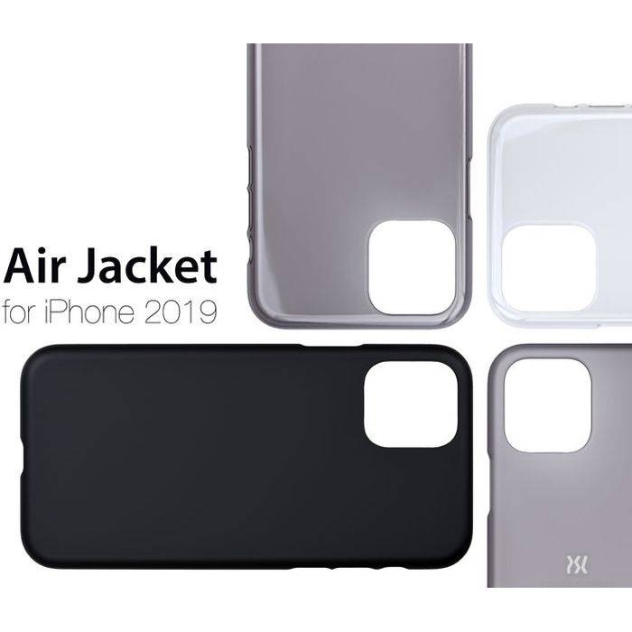 iPhone 11 ケース カバー エアージャケット Air Jacket for iPhone11 4カラー（Smoke matte Clear Rubber Black Clear Black） パワーサポート PSSK-