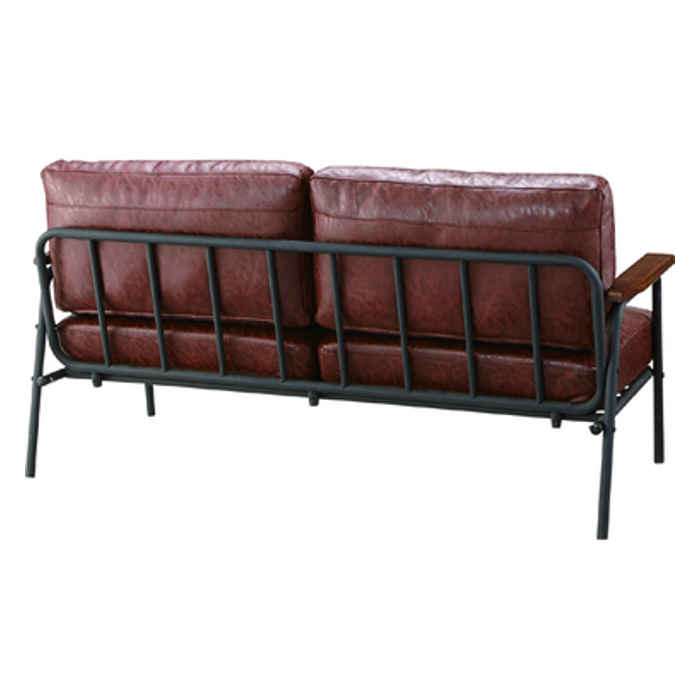 【北海道・沖縄・離島配送不可】【代引不可】ソファ ソファー 2人掛け 二人掛け 2P 幅151cm ソフトレザー スチール 肘掛け 組立式 ボイド 東谷 HS-955 [2]