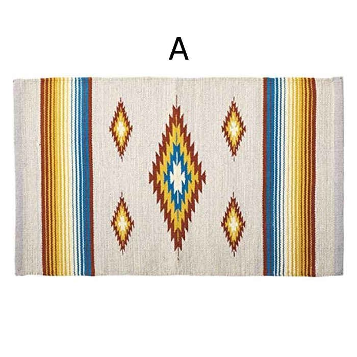 【北海道・沖縄・離島配送不可】【代引不可】ラグ マット 130×190cm ラグマット コットンラグ コットンマット 綿 インテリア 室内 模様替え メキシカン 東谷 TTR-165